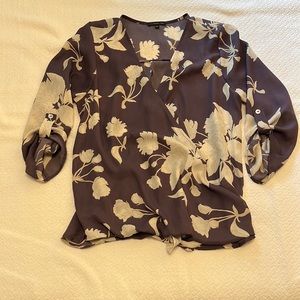 Purple floral top